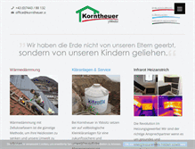 Tablet Screenshot of korntheuer.org